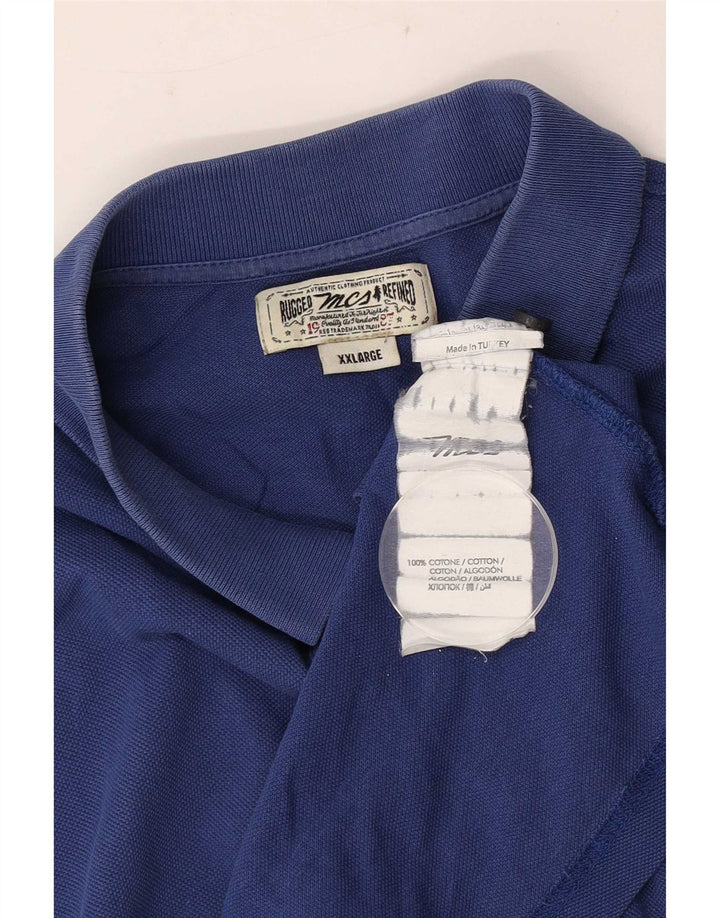 Marlboro Classics Polo Homme 2XL Bleu Coton