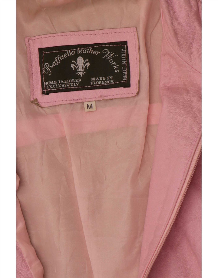 Raffaello Veste en cuir pour femme UK 12 Rose moyen