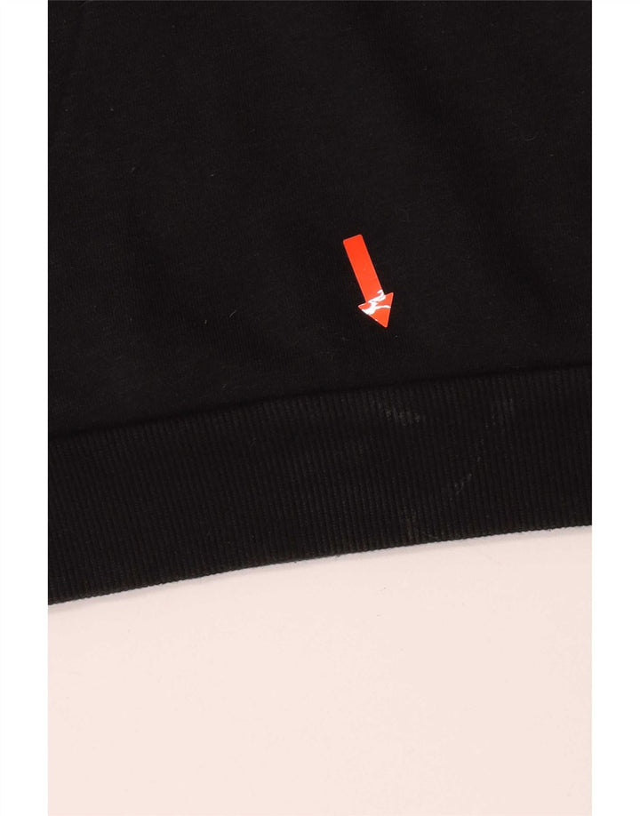 Adidas Pull à capuche graphique pour homme en coton noir moyen