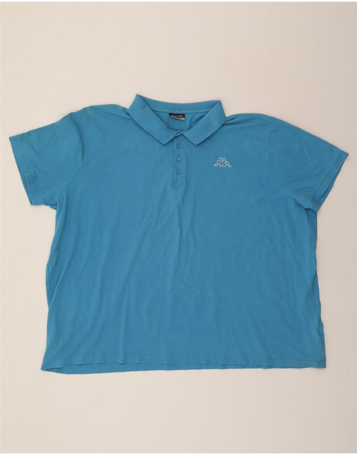 KAPPA Mens Polo Shirt 6XL Blue Cotton Vintage Kappa and Second-Hand Kappa from Messina Hembry 