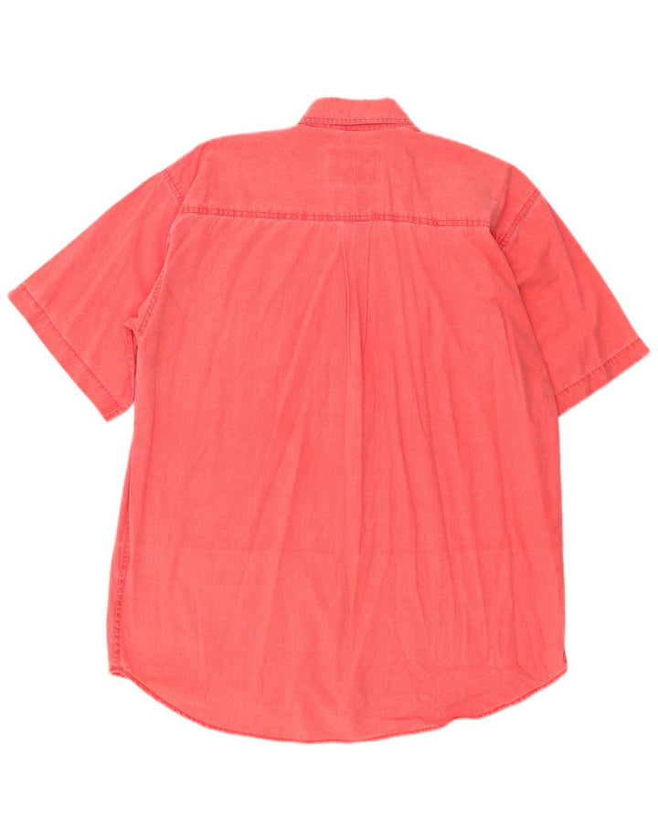 vintage Mens Relaxed Fit Chemise Grand Coton Rose