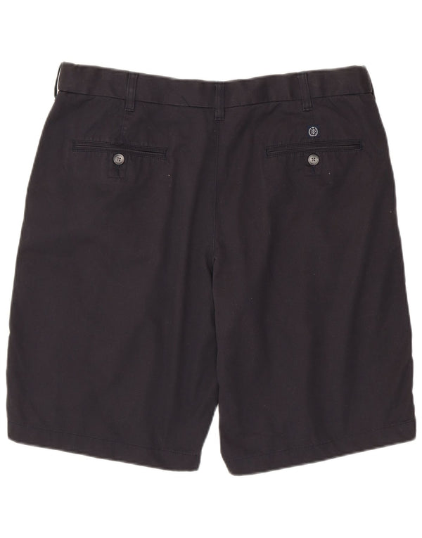 Marks & Spencer Short Chino Homme W36 Large Bleu Marine Coton