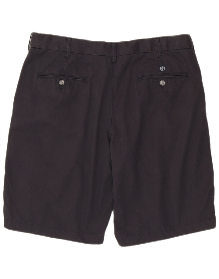 Marks & Spencer Short Chino Homme W36 Large Bleu Marine Coton