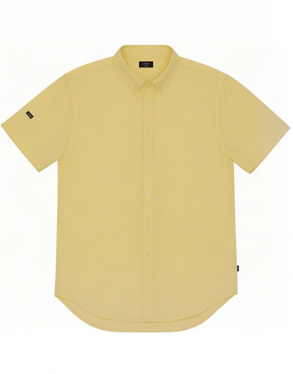 Chemise à manches courtes Superdry Homme 2XL Coton Jaune