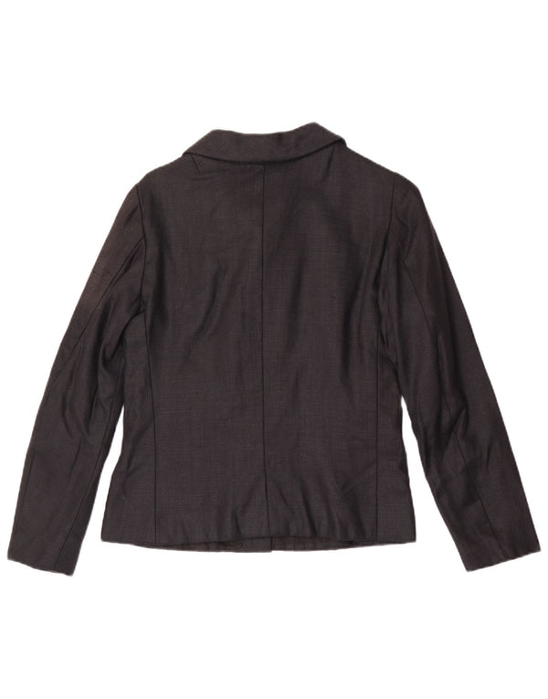 vintage Femmes 7 bouton Blazer Veste UK 8 Petit Noir