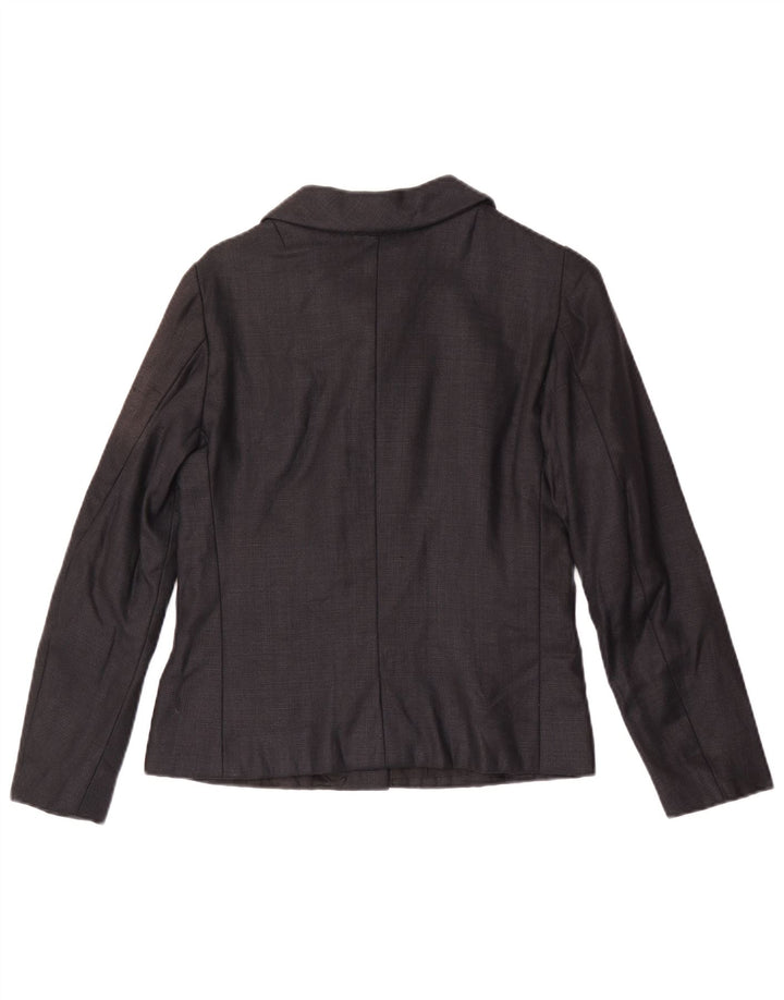 vintage Femmes 7 bouton Blazer Veste UK 8 Petit Noir