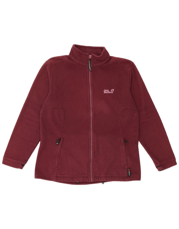 Jack Wolfskin Veste polaire doublée pour femme UK 16 Large Bordeaux