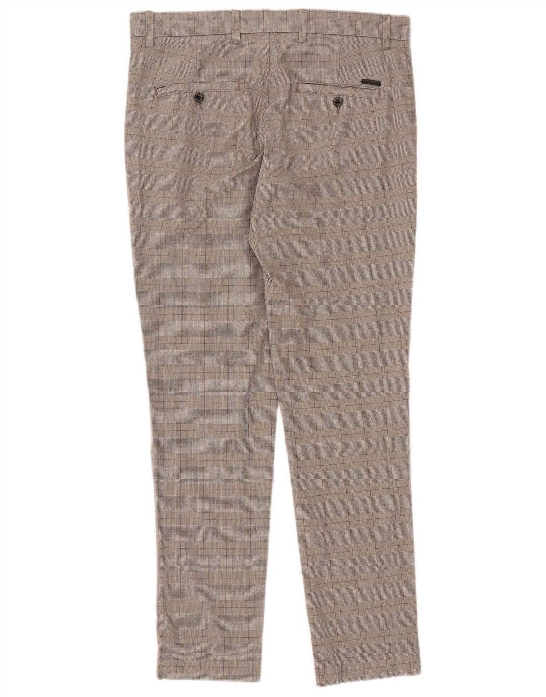 Jack & Jones Pantalon de Costume Slim Homme W33 L32 Gris à Carreaux