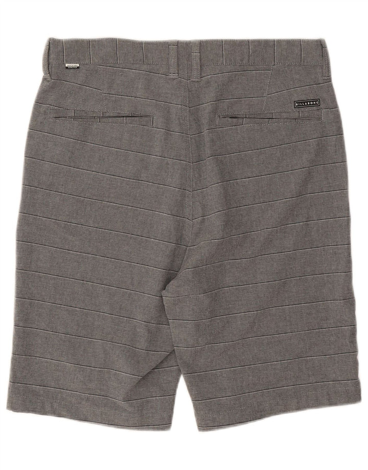 Billabong Short Chino Homme W31 Polyester Rayé Gris Moyen