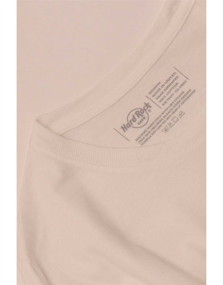 Hard Rock Cafe Dublin T-shirt graphique pour homme en coton blanc moyen