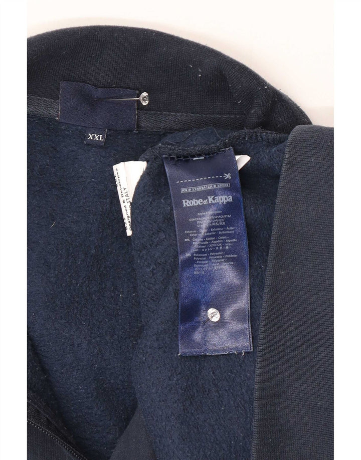 Kappa Veste de survêtement pour homme 2XL Bleu Coton