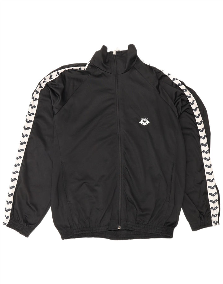 ARENA Veste de Survêtement Graphique pour Homme Large Noir Colourblock