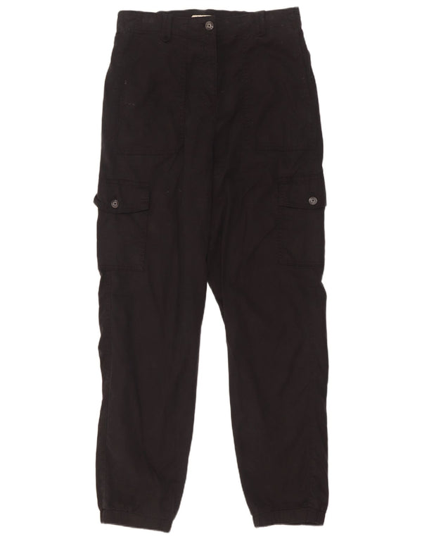 Marks & Spencer Pantalon cargo de jogging pour femme UK 10 Small W28 L30 Noir