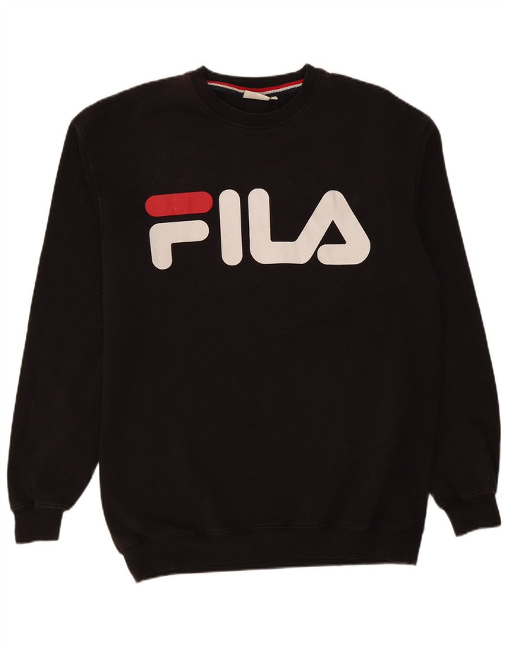 Fila Sweat-Shirt Graphique Homme Noir Moyen Coton