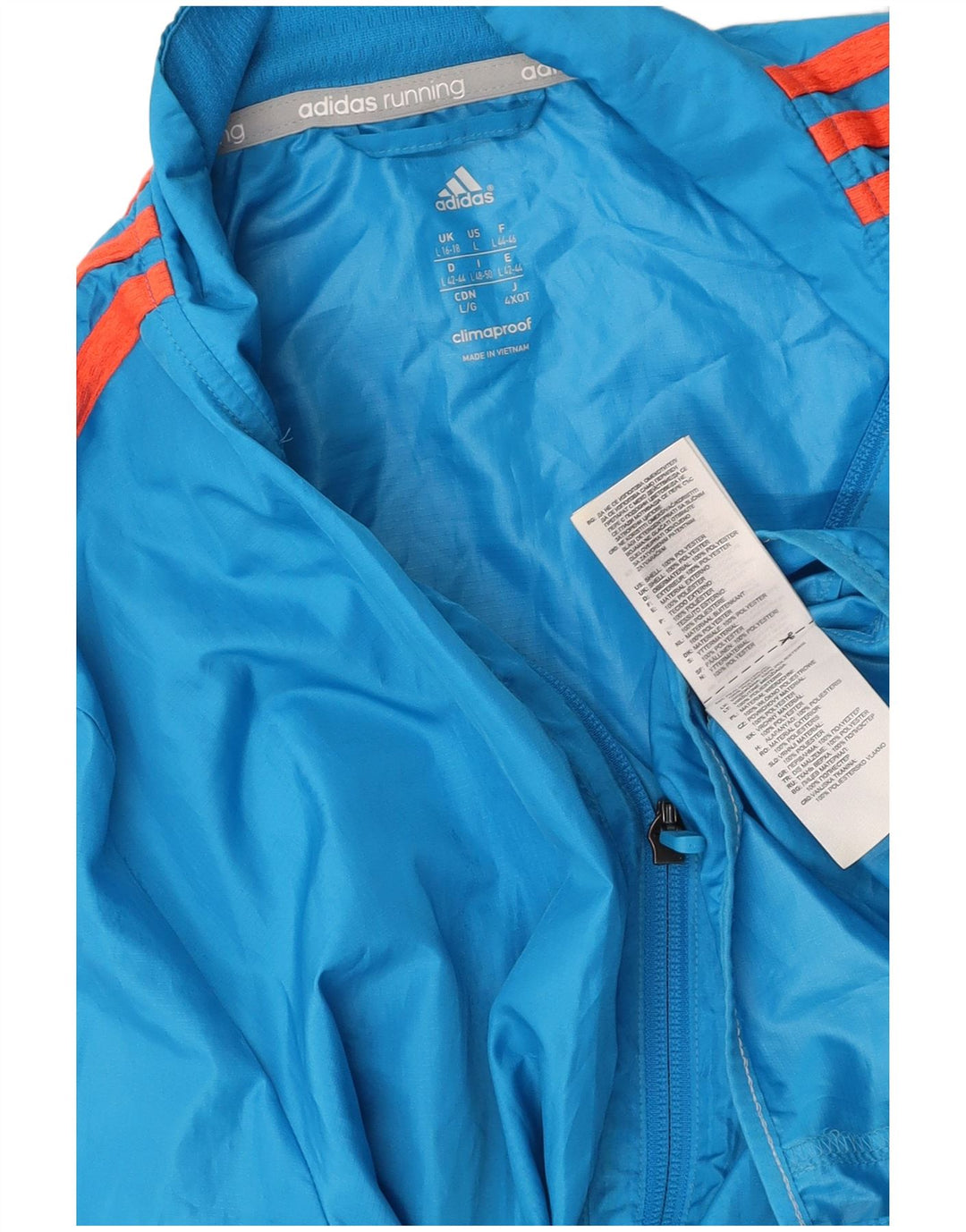 ADIDAS Veste de survêtement Response pour femmes UK 16/18 Grand Bleu Polyester