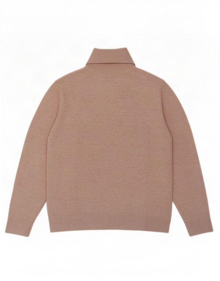 Marks & Spencer Pull col roulé pour femme UK 14 Rose moyen Polyester