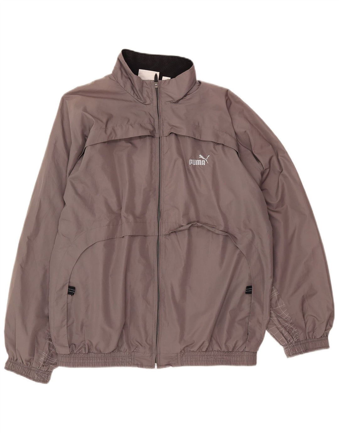 Puma Veste Bomber Homme UK 38 Gris Moyen Polyester Colorblock