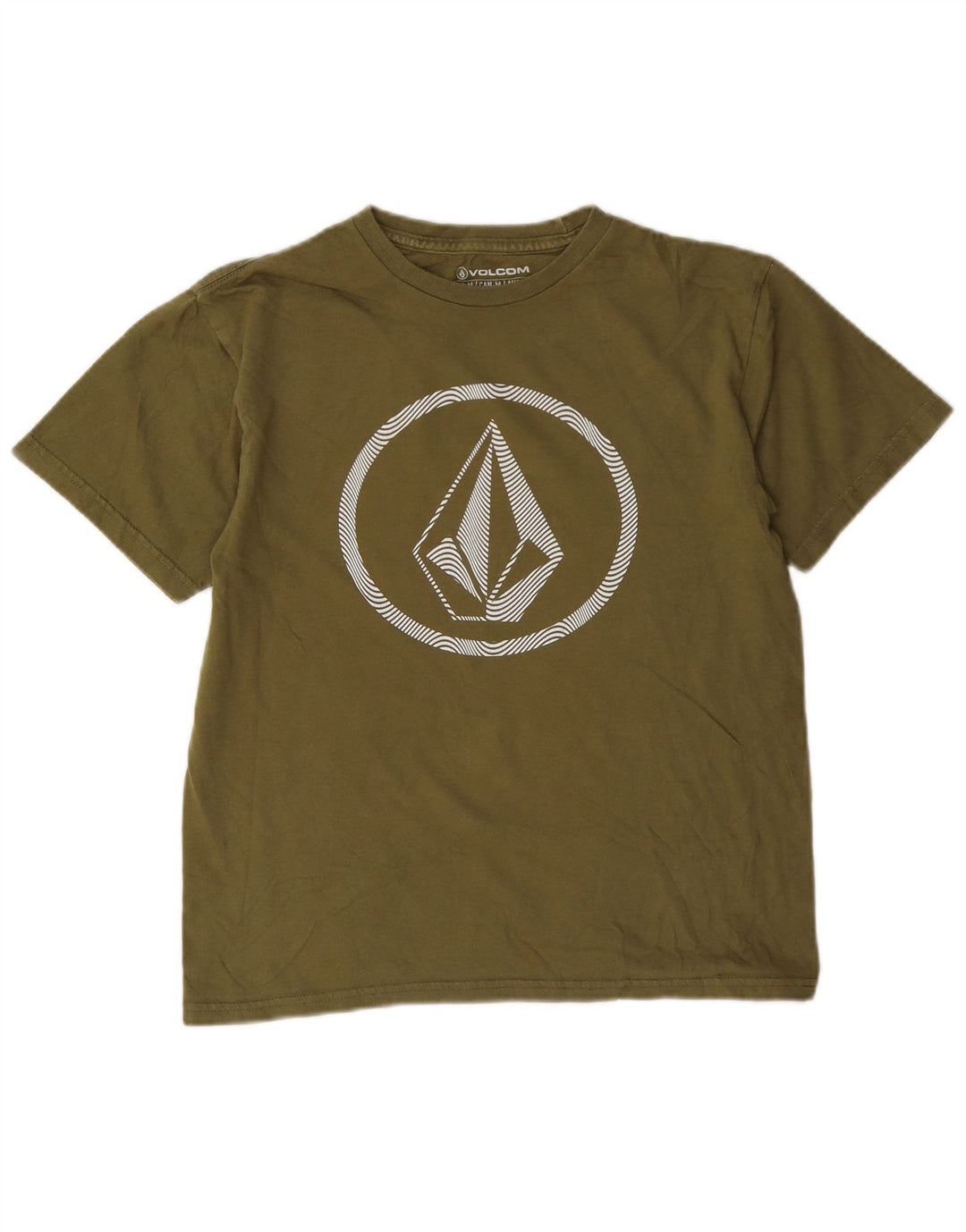 Volcom T-Shirt Graphique Garçon 11-12 ans Coton Kaki Moyen
