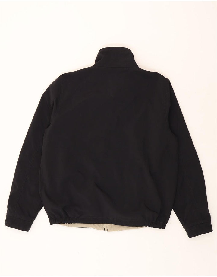 Kappa Veste Bomber Homme UK 40 Large Noir Nylon