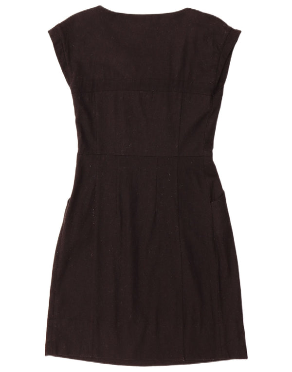 Intrend Womens Sheath Dress UK 12 Medium Black