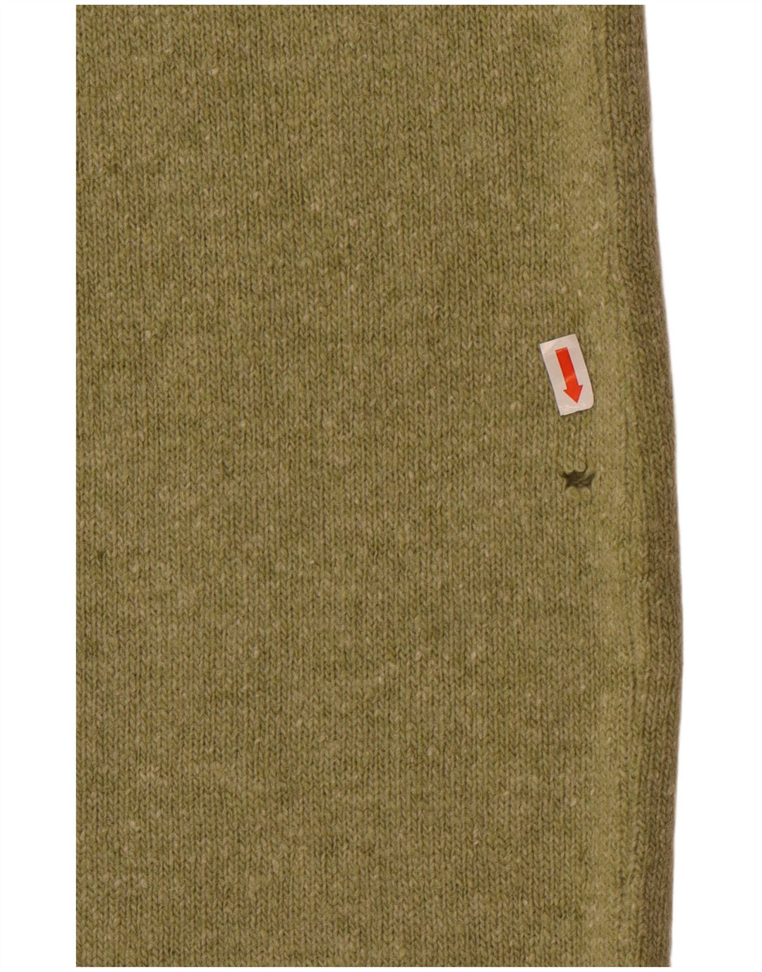 vintage Femme Tricot Midi Jupe Moyenne W28 Laine Verte