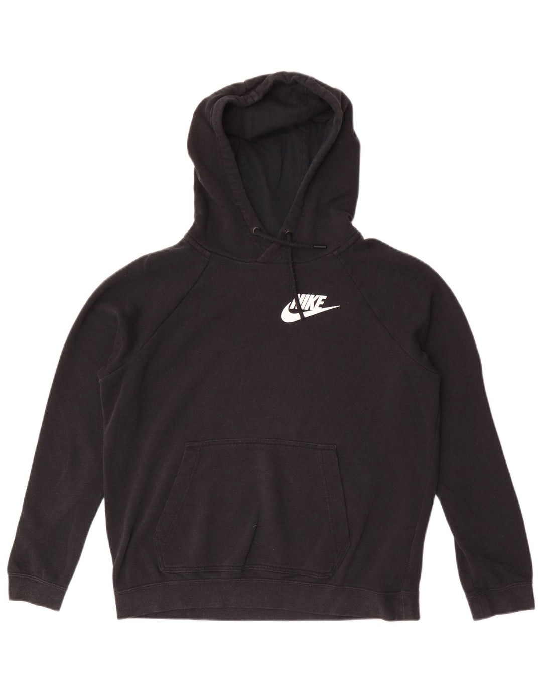 Nike Pull à capuche pour femme UK 14 en coton noir moyen