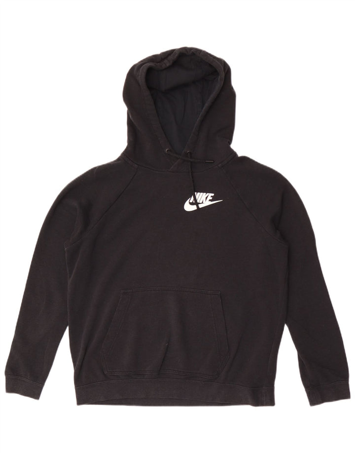 Nike Pull à capuche pour femme UK 14 en coton noir moyen