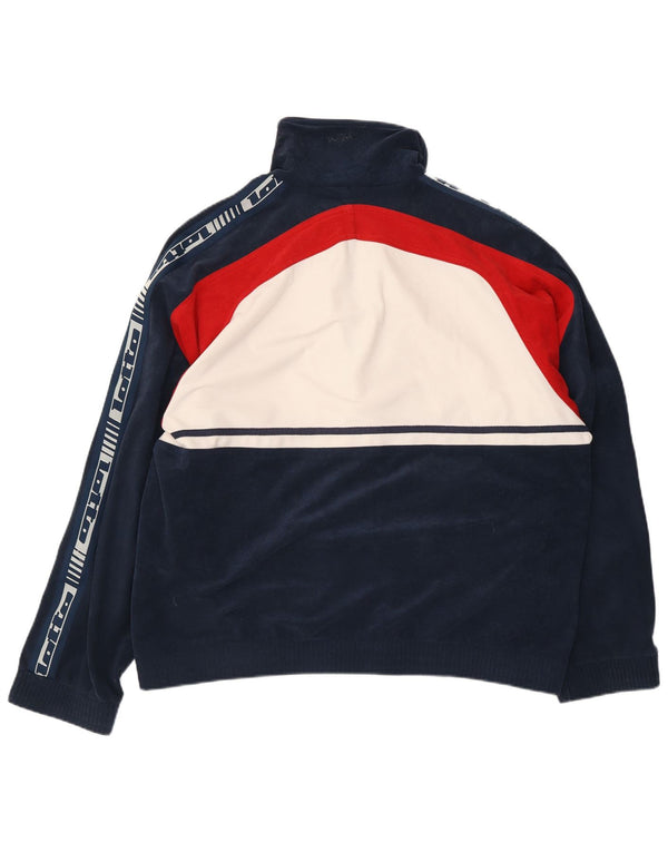 Lotto Veste de survêtement pour homme UK 40/42 Large Bleu marine Colourblock