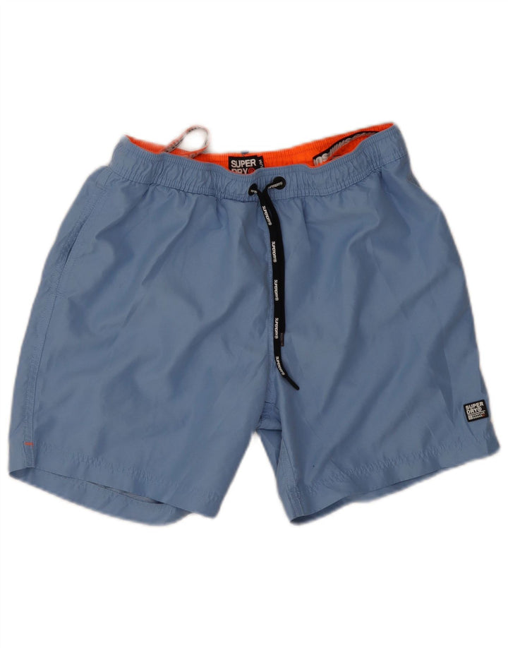 Superdry Short de Bain Homme Bleu Moyen Polyester