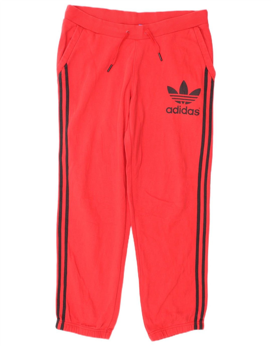 Adidas Pantalon de survêtement graphique pour homme en coton rouge moyen