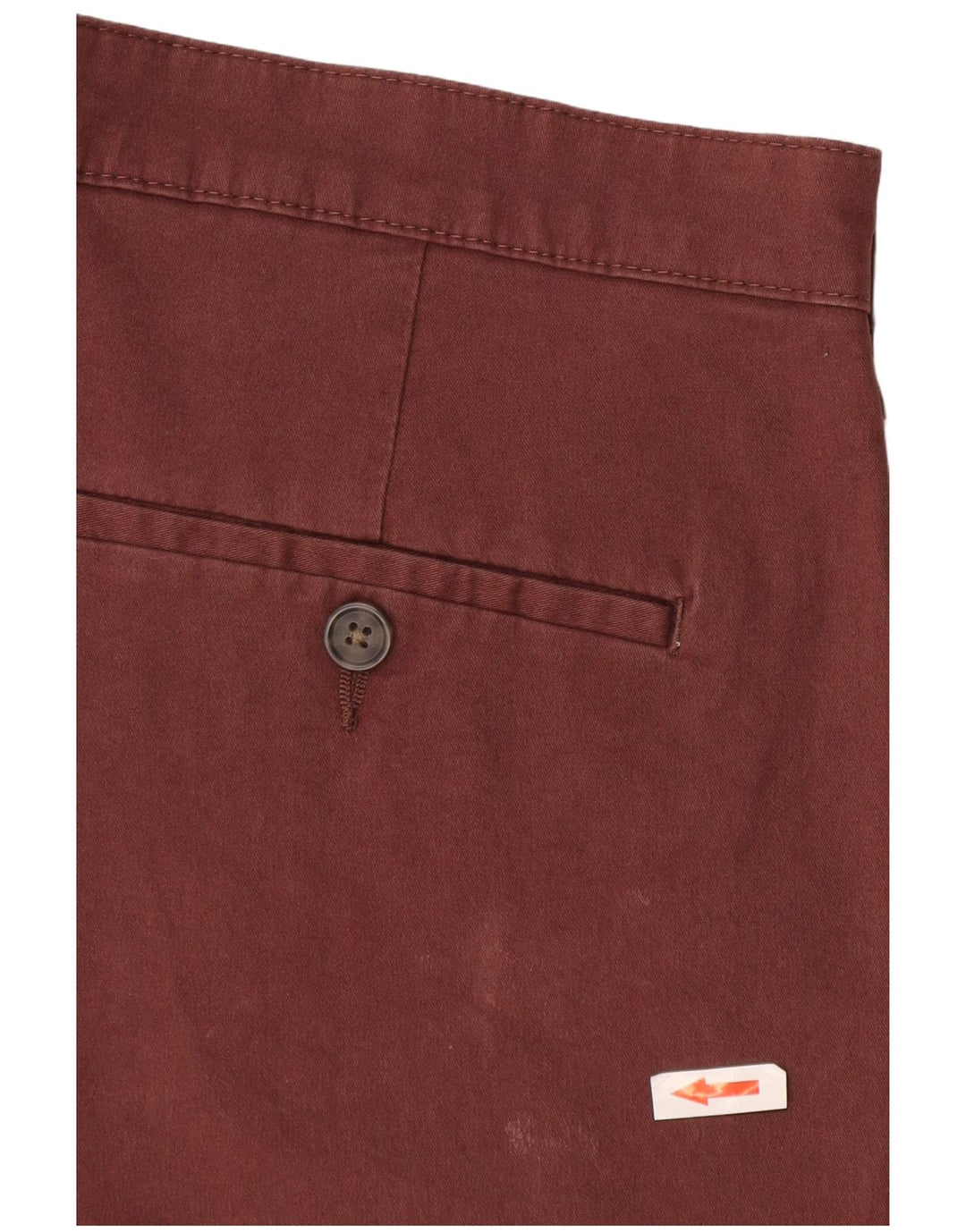 Marks & Spencer Short Chino Homme W32 Coton Bordeaux Moyen