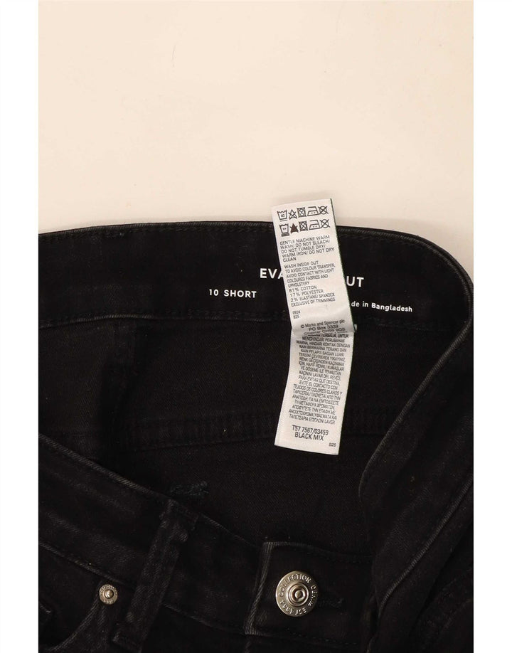 Marks & Spencer Jean Bootcut Eva pour femme UK 10 Small W27 L27 Noir