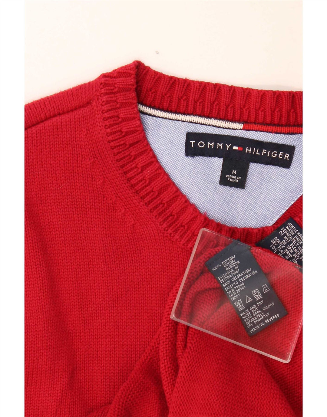 Tommy Hilfiger Pull Col Bateau Homme Bordeaux Moyen