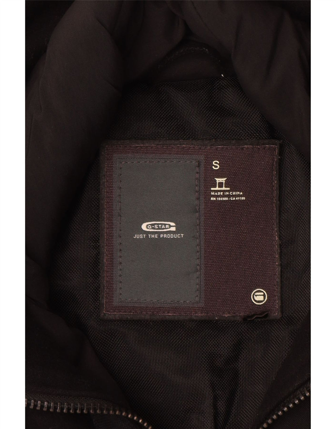 G-Star Veste matelassée graphique pour hommes UK 36 Small Black Wool