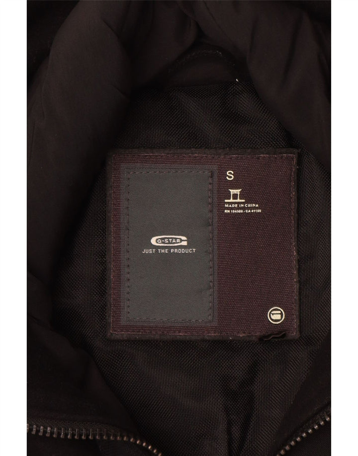 G-Star Veste matelassée graphique pour hommes UK 36 Small Black Wool