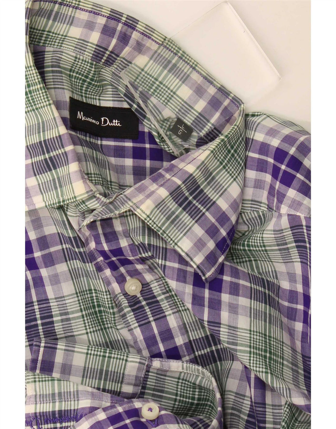 Massimo Dutti Chemise Homme Grand Carreau Multicolore