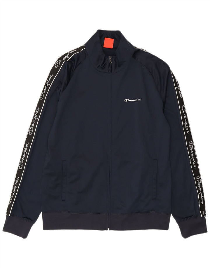 Champion Veste de survêtement graphique pour homme XL Bleu marine Polyester