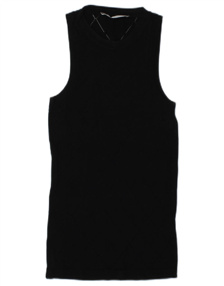 Zara Femme Débardeur UK 12 Moyen Noir