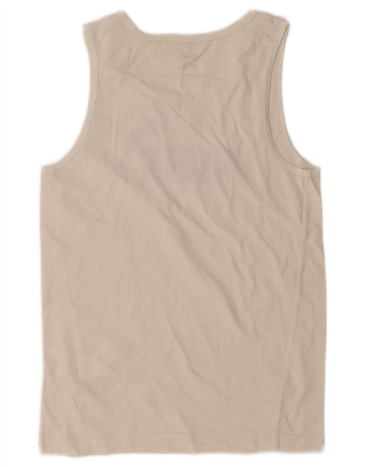 Puma Débardeur Graphic Homme Petit Blanc Coton