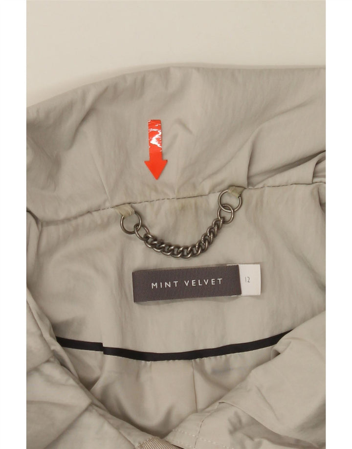 MINT VELVET Womens Rain Jacket UK 12 Medium Beige Polyester Vintage MINT VELVET and Second-Hand MINT VELVET from Messina Hembry 