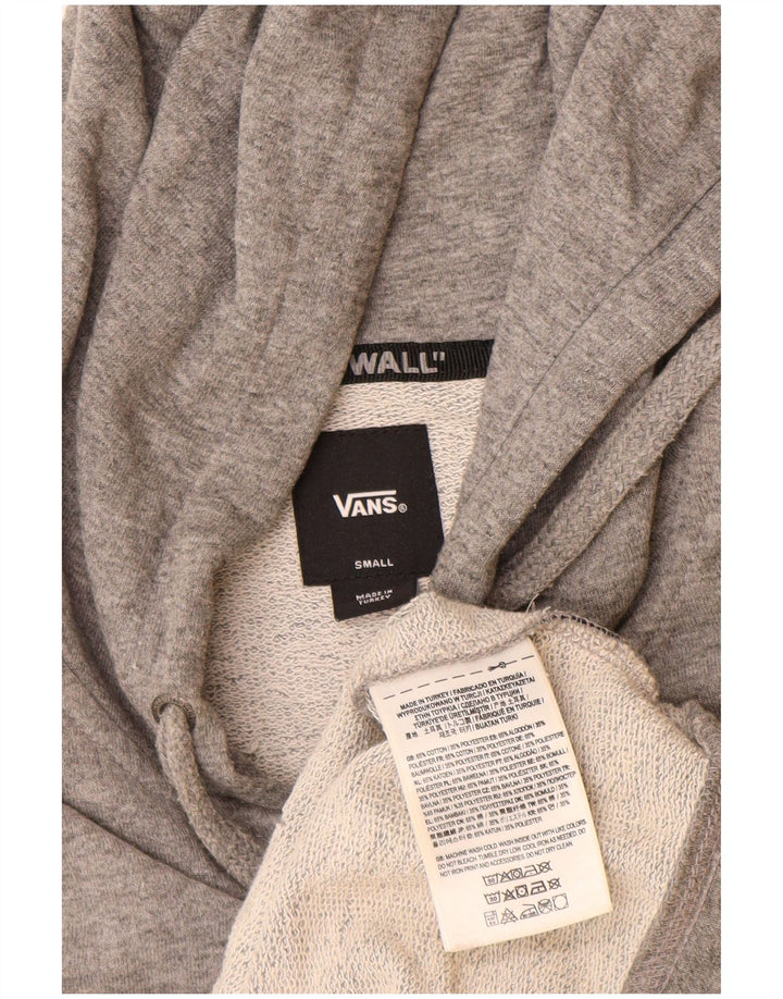 Vans Pull à capuche zippé pour homme Petit coton gris
