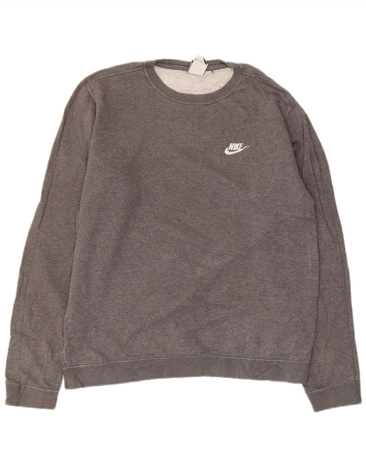 Nike Sweat-shirt en coton gris moyen pour homme