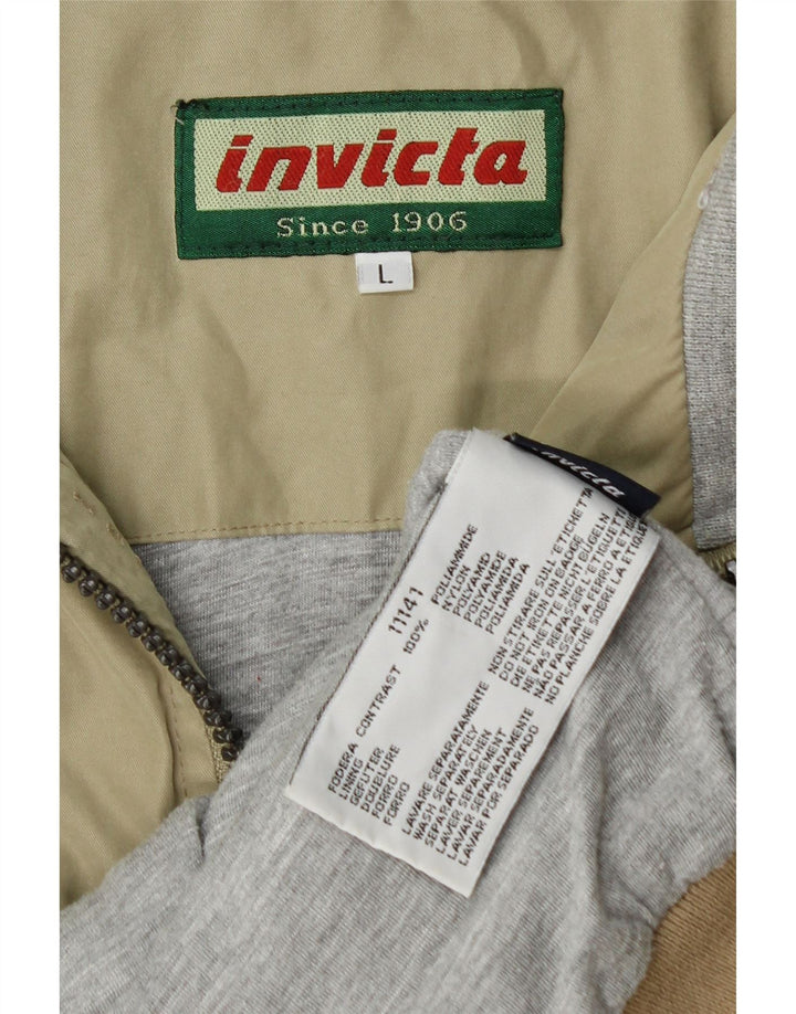 Invicta Veste Bomber Homme UK 40 Large Kaki Polyamide