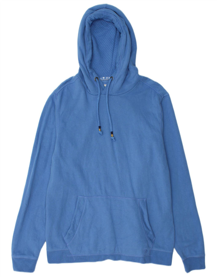 FAT FACE Pull à capuche pour homme en coton bleu Taille L