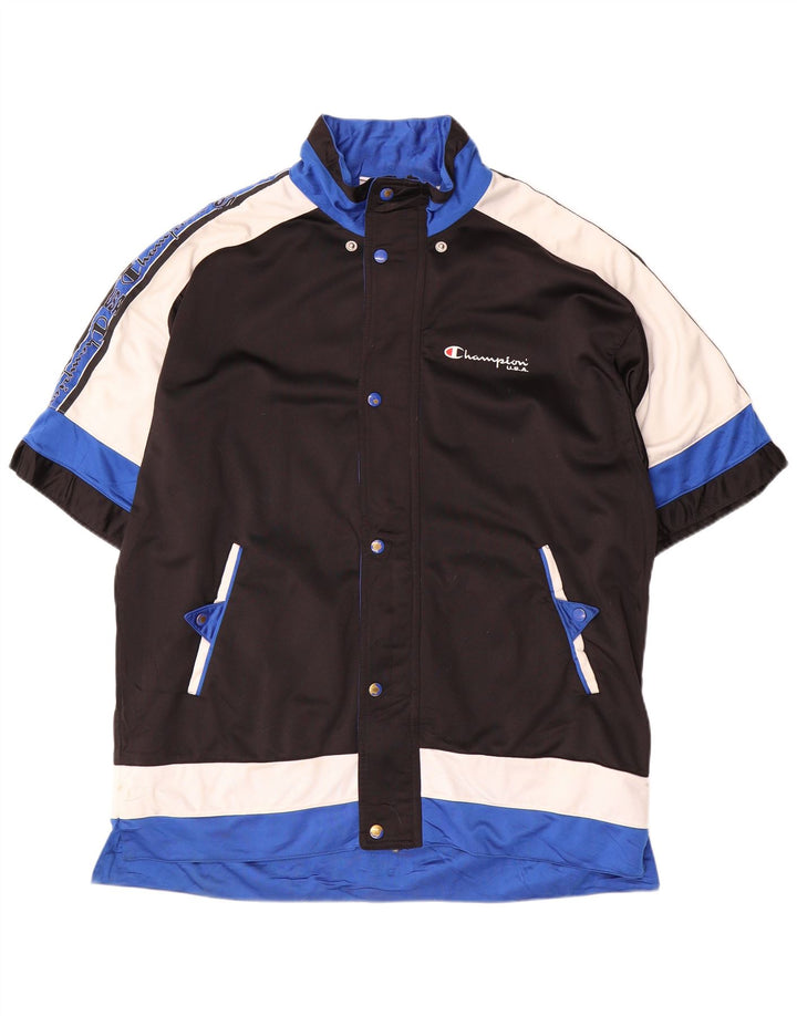 Champion Veste de Survêtement Graphique pour Homme Grand Noir Colorblock