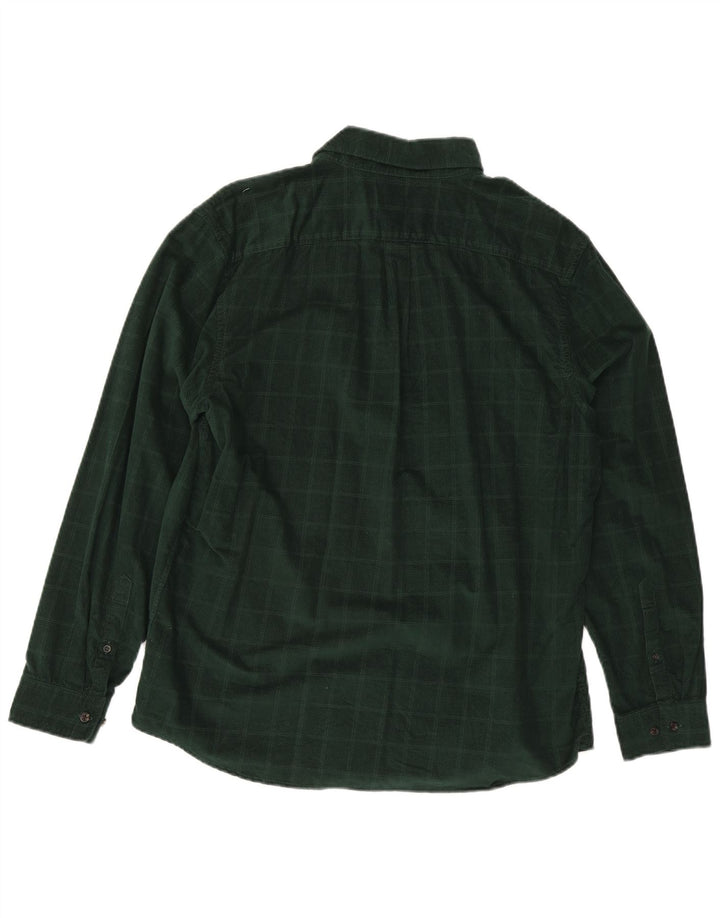 Marks & Spencer Chemise Homme XL Vert Carreaux Coton