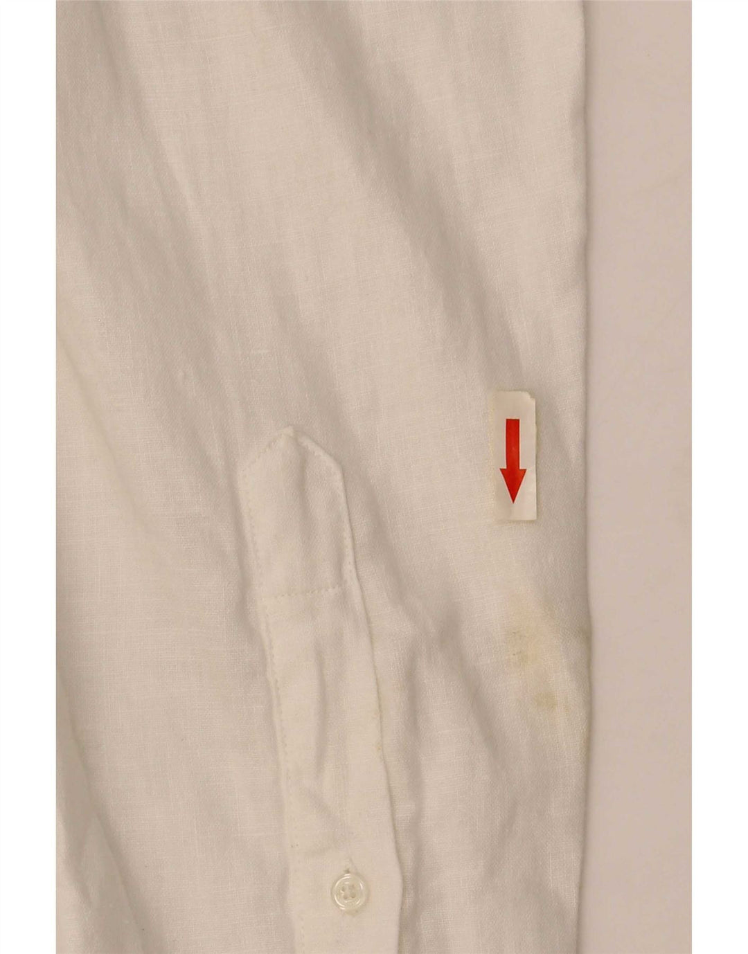 Trussardi Chemise Homme Taille 43 Grand Lin Blanc