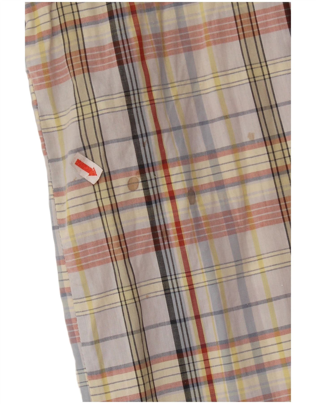 robe chemise femme vintage UK 14 Coton à carreaux multicolore moyen