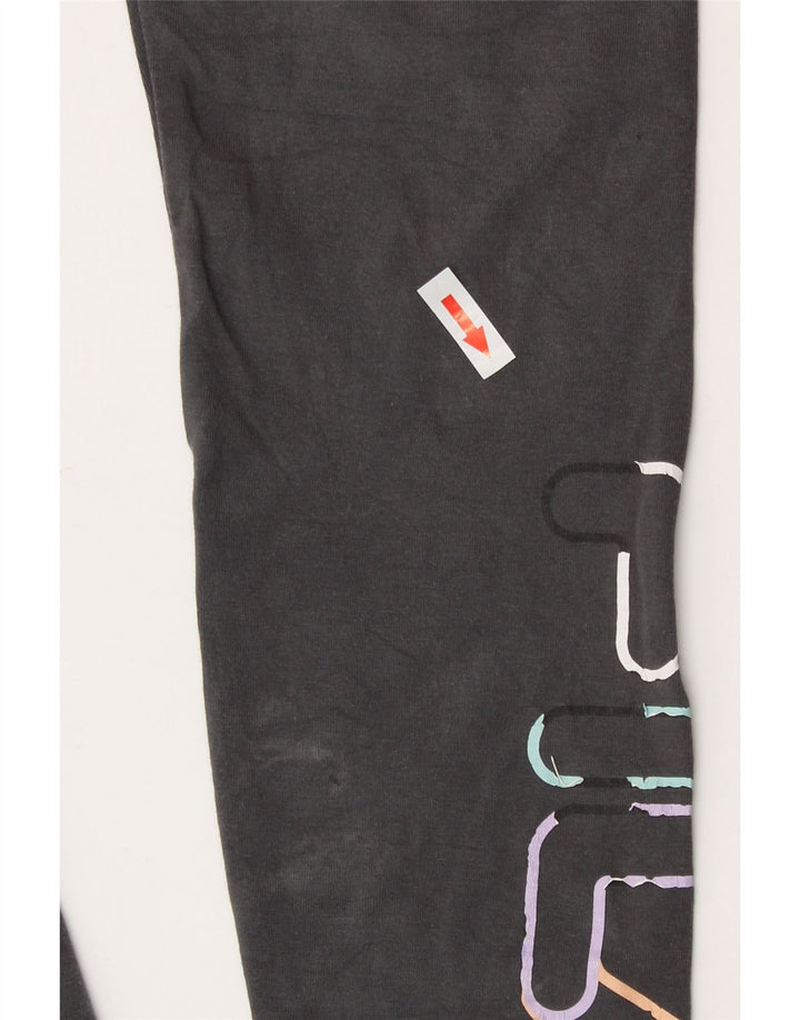 Fila Leggings graphiques pour femmes UK 10 petit coton gris