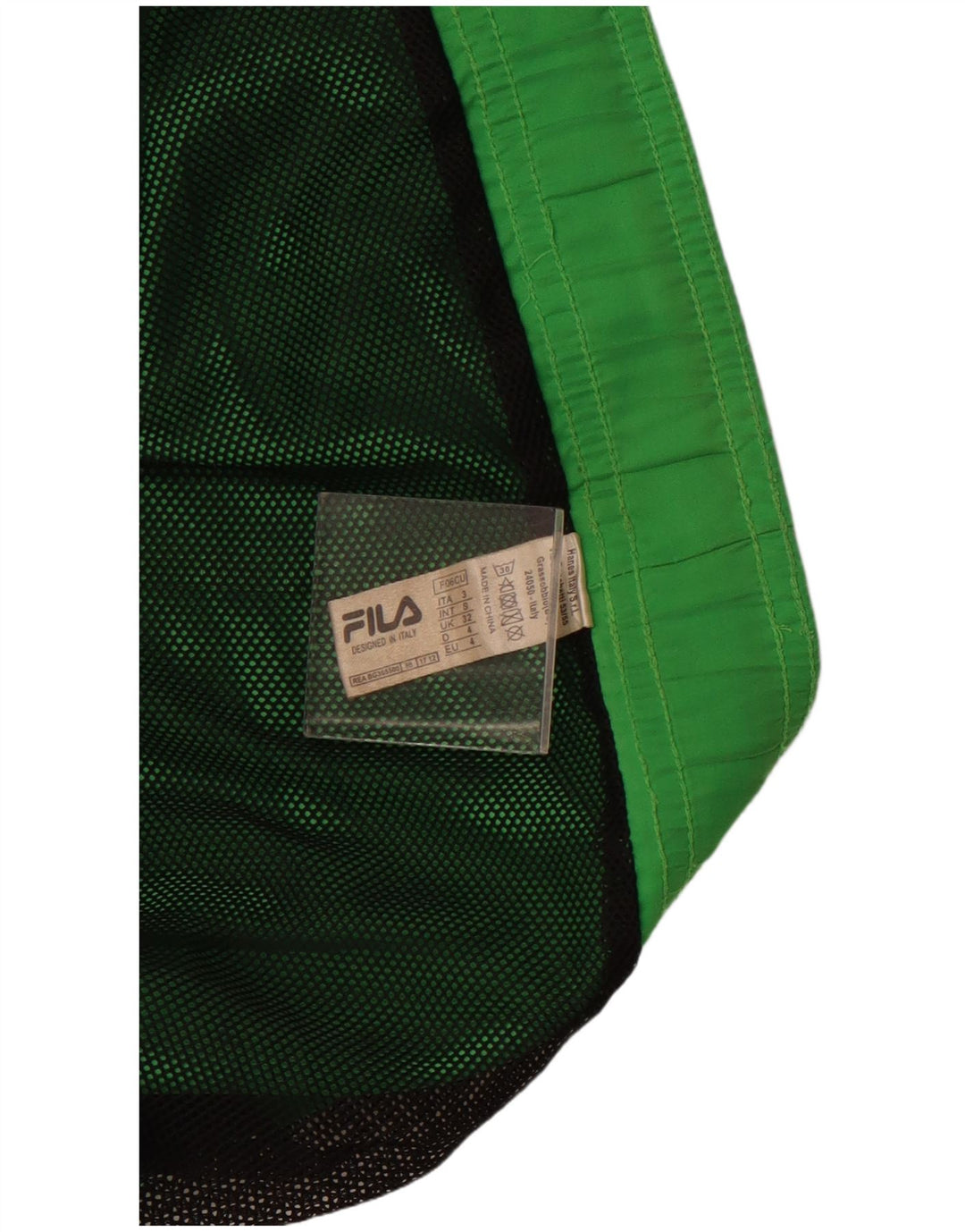 FILA Short de Bain Graphique Homme Vert Moyen Polyester